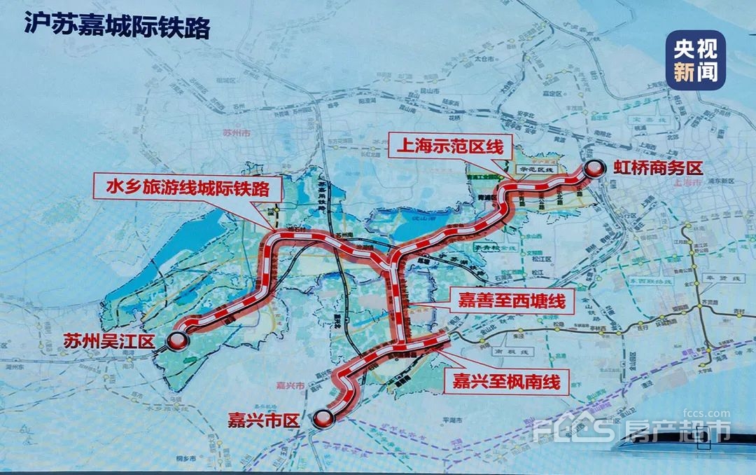 嘉兴至枫南线是沪苏嘉城际铁路中的重要一部分也是沪嘉同城交通赋能的